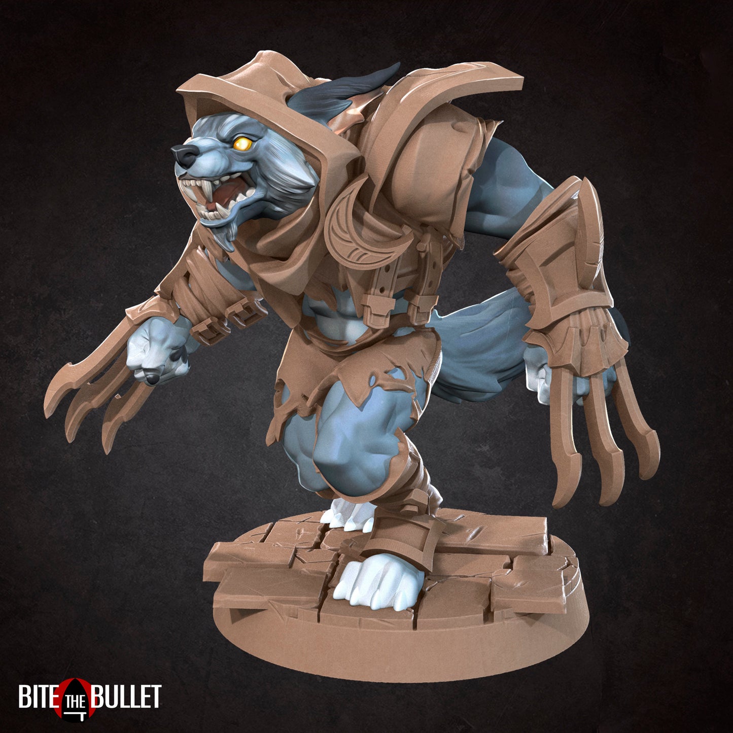 Werewolf Rogue | TABLETOP SCALE | D&D TTRPG Miniature | Bite the Bullet | Unpainted, Unplated Resin 8k