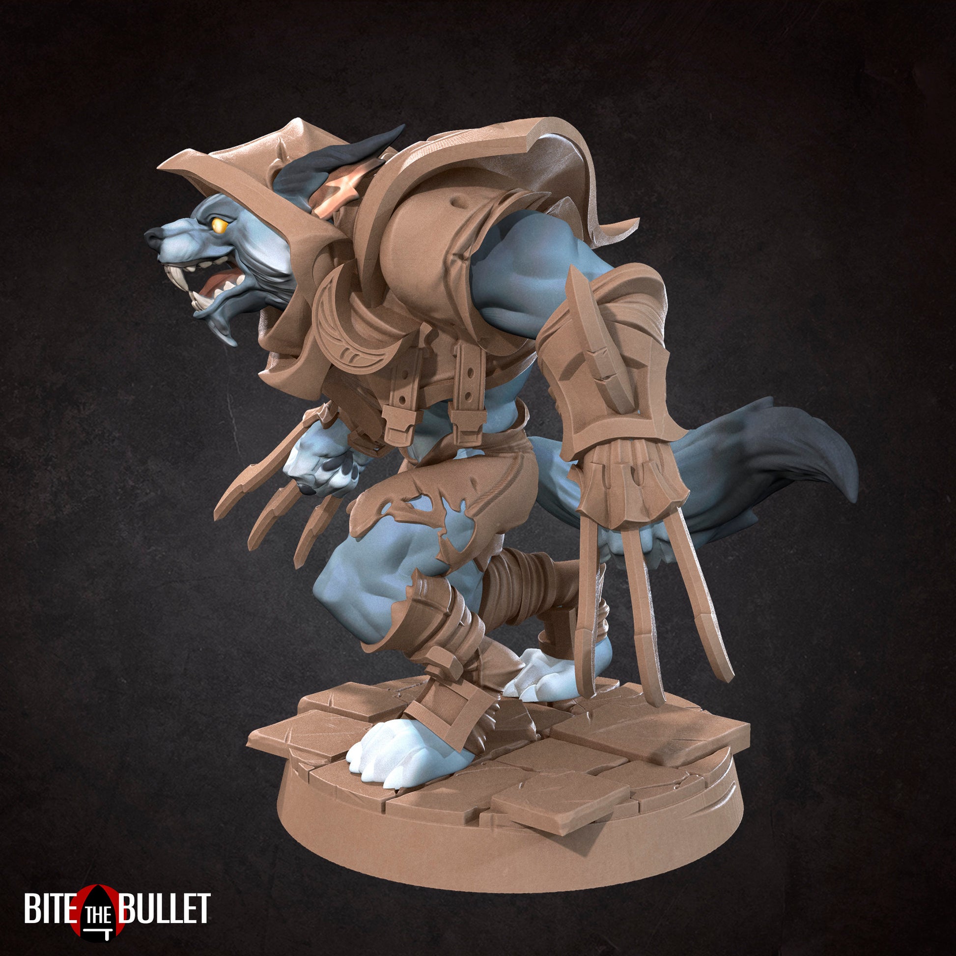 Werewolf Rogue | TABLETOP SCALE | D&D TTRPG Miniature | Bite the Bullet | Unpainted, Unplated Resin 8k