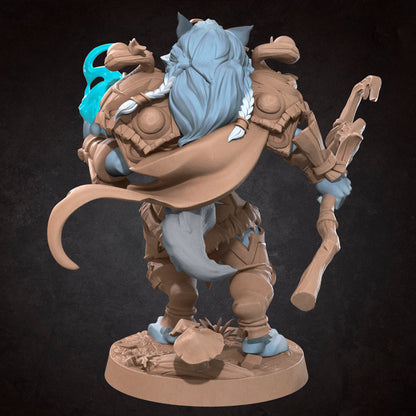 Werewolf Druid | TABLETOP SCALE | D&D TTRPG Miniature | Bite the Bullet | Unpainted, Unplated Resin 8k