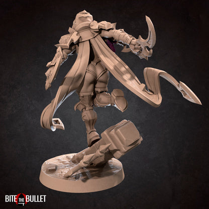 Vampire Rogue | TABLETOP SCALE | D&D TTRPG Miniature | Bite the Bullet | Unpainted, Unplated Resin 8k