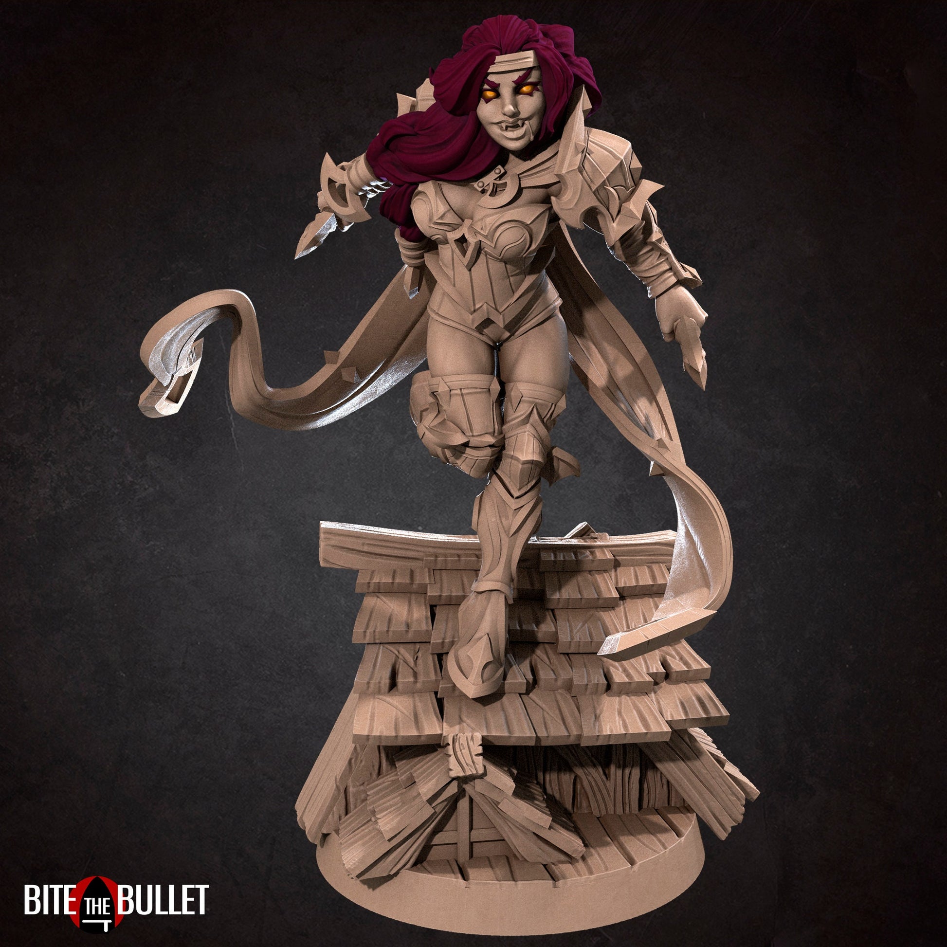 Vampire Rogue | TABLETOP SCALE | D&D TTRPG Miniature | Bite the Bullet | Unpainted, Unplated Resin 8k