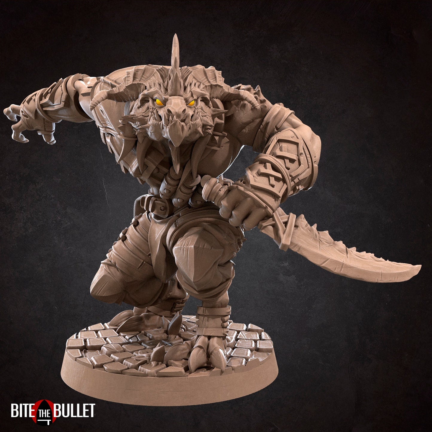 Dragonborn Rogue | TABLETOP SCALE | TTRPG Miniature | Bite the Bullet | Unpainted, Unplated Resin 8k