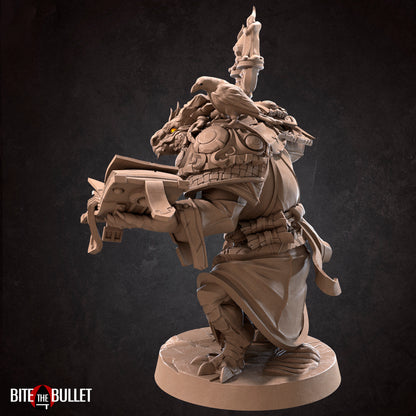 Dragonborn Warlock | TTRPG Miniature | Bite the Bullet | Unpainted, Unplated Resin 8k