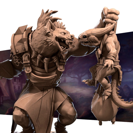 Butcher Gnoll Ukor | TABLETOP SCALE | D&D TTRPG Miniature | Bite the Bullet