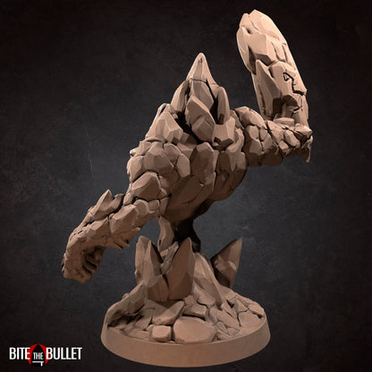Elemental Earth | TABLETOP SCALE | D&D TTRPG Miniature | Bite the Bullet