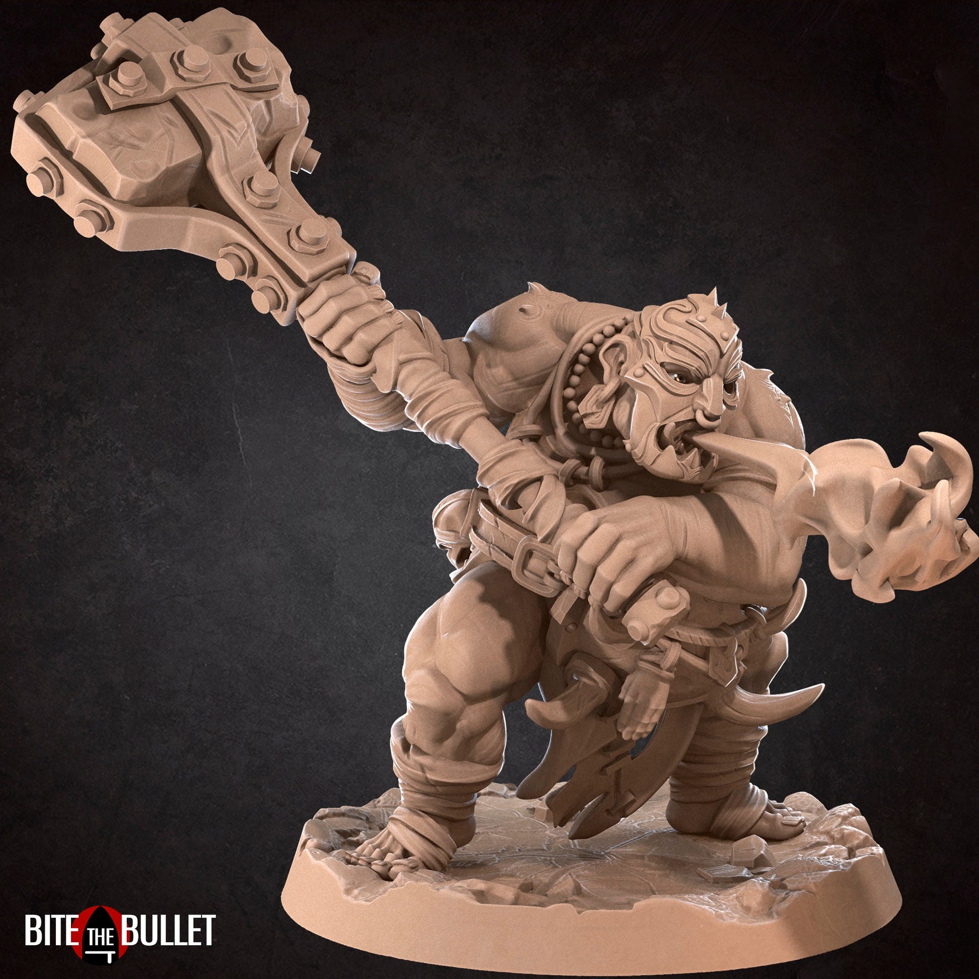 Gatekeeper Ogre | TABLETOP SCALE | D&D TTRPG Miniature | Bite the Bullet