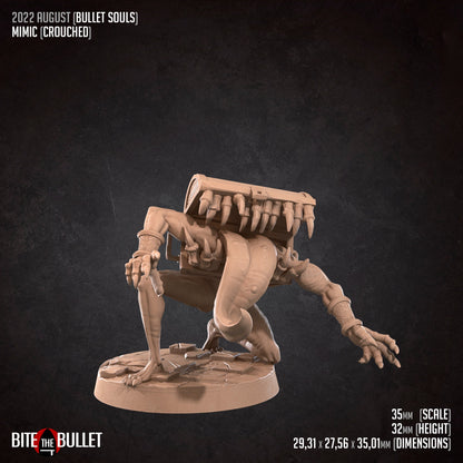 Mimic Duo | TABLETOP SCALE | D&D TTRPG Pathfinder Miniature | Bite the Bullet