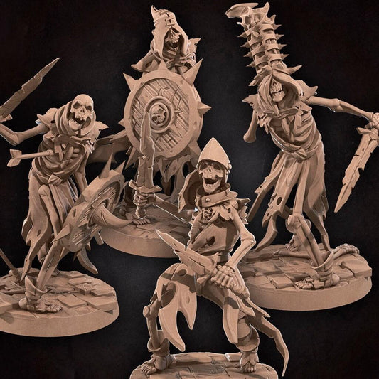 Skeletons | TABLETOP SCALE | D&D TTRPG Pathfinder Miniature | Bite the Bullet