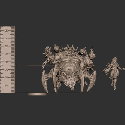 Spider Boss | TABLETOP SCALE | D&D TTRPG Miniature | Bite the Bullet
