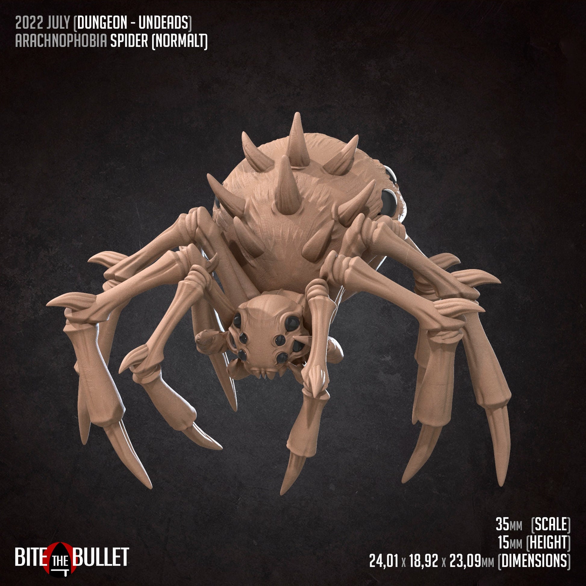 Spiders Pack | TABLETOP SCALE | D&D TTRPG Pathfinder Miniature | Bite the Bullet