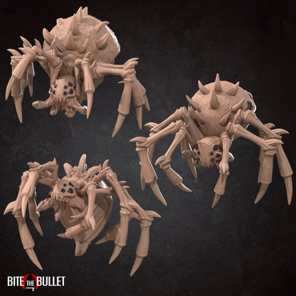 Spiders Pack | TABLETOP SCALE | D&D TTRPG Pathfinder Miniature | Bite the Bullet