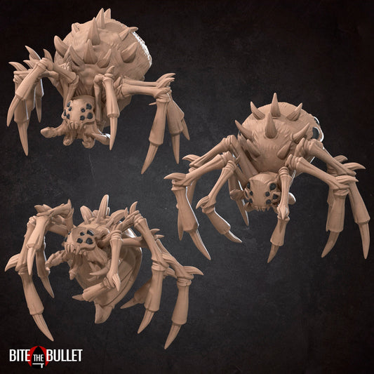 Spiders Pack | TABLETOP SCALE | D&D TTRPG Pathfinder Miniature | Bite the Bullet