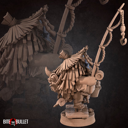 Temple Fisherman | TABLETOP SCALE | D&D TTRPG Miniature | Bite the Bullet | Unpainted, Unplated Resin 8k
