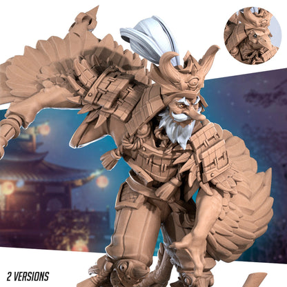 Tengu | TABLETOP SCALE | D&D TTRPG Miniature | Bite the Bullet | Unpainted, Unplated Resin 8k