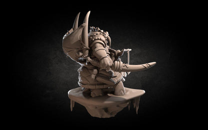 Walrus Warrior | TABLETOP SCALE | D&D TTRPG Miniature | Bite the Bullet | Unpainted, Unplated Resin 8k