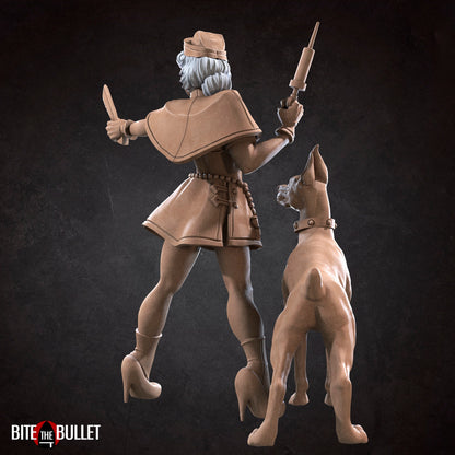 Exxotic Emilia Battle Medic | Pinup SFW NSFW Model Miniature | Bite the Bullet