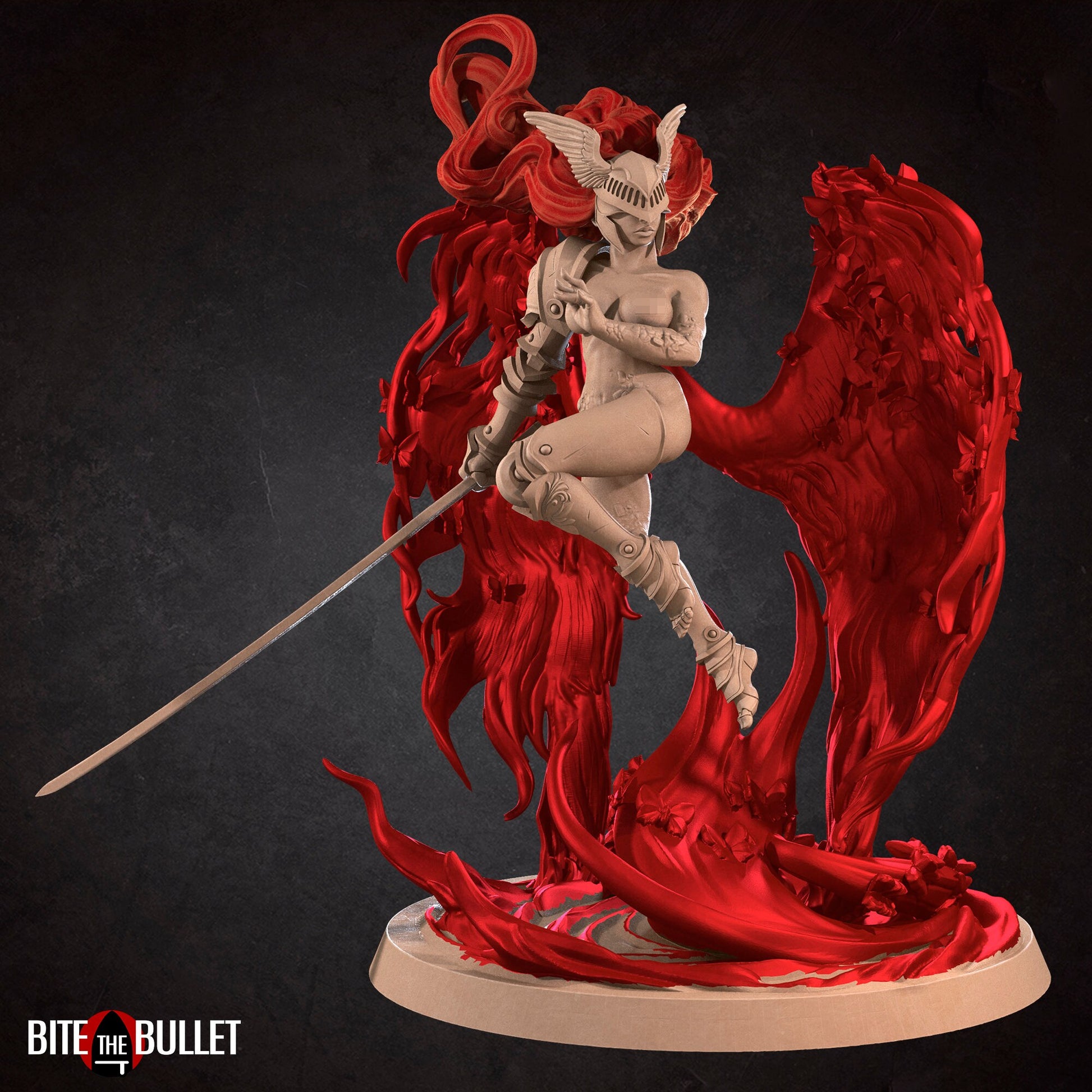 Exxotic Morgana, Bullet Dark Souls | Pinup SFW NSFW Model Miniature | Bite the Bullet