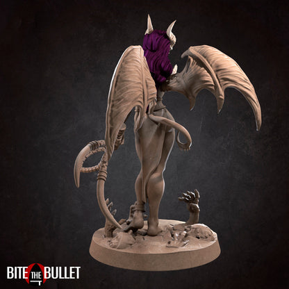 Exxotic Scarlet Succubus | Pinup SFW NSFW Model Miniature | Bite the Bullet