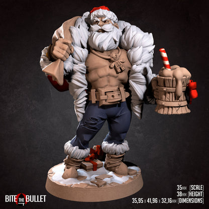 Exxotic Sexy Santa Klaus | Pinup Model Miniature | Bite the Bullet