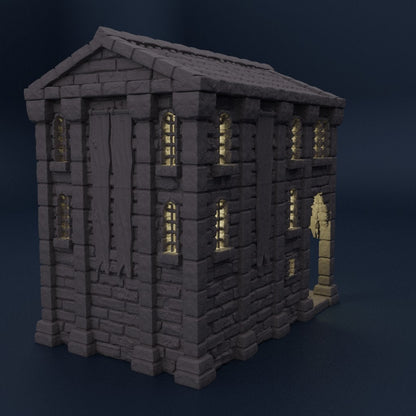 Medieval Bank | D&D TTRPG Playable 3D Printed Building Terrain Scenery | MiniatureLand