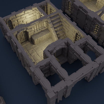 Medieval Bank | D&D TTRPG Playable 3D Printed Building Terrain Scenery | MiniatureLand