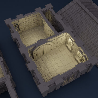 Medieval Bank | D&D TTRPG Playable 3D Printed Building Terrain Scenery | MiniatureLand