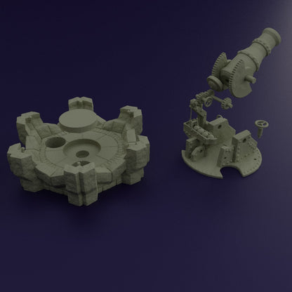 Dwarf Bombard Tower | D&D TTRPG Playable 3D Printed Building Terrain Scenery | MiniatureLand