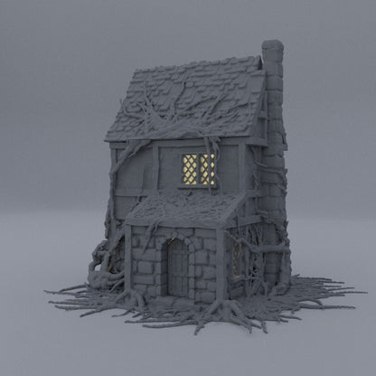 Corrupted Farm House | D&D TTRPG Playable 3D Printed Building Terrain Scenery | MiniatureLand