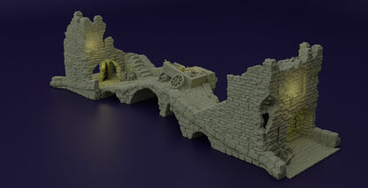 Abandoned Patrol Bridge | Playable 3D Printed Building | MiniatureLand
