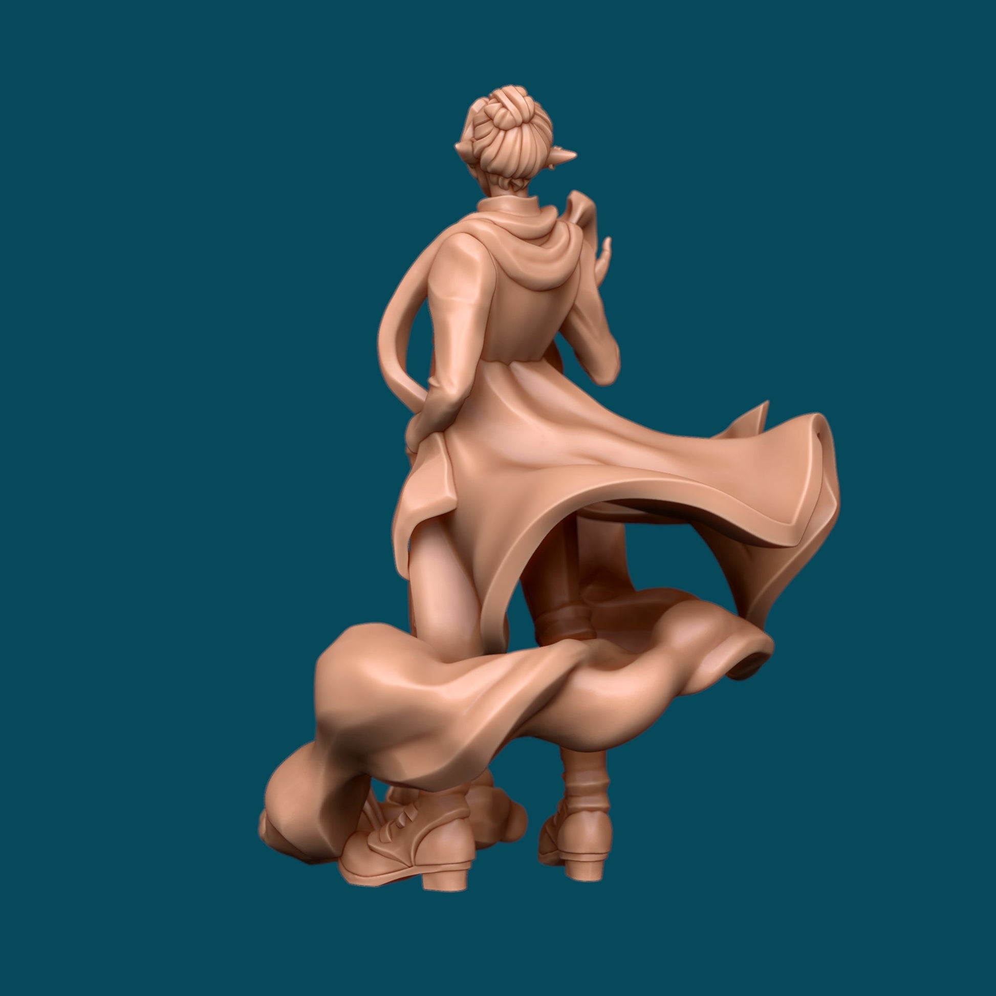 Saraanshi, a stylish necromancer | D&D TTRPG Miniature | Awkward Penguin Minis