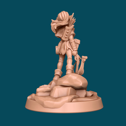 Ourgh Jr, a Goblin Girl | D&D TTRPG Miniature | Awkward Penguin Minis