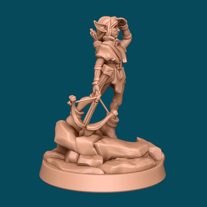 Ourgh Jr, a Goblin Girl | D&D TTRPG Miniature | Awkward Penguin Minis