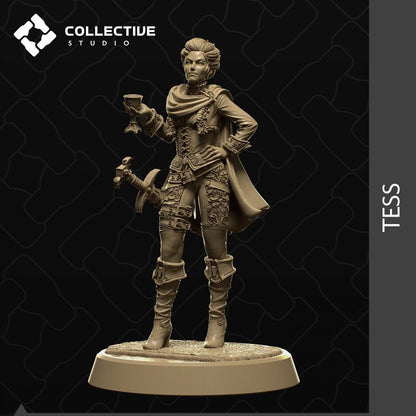 Tess Carneath, Human Noble | Tabletop Gaming Mini or Display Figure | Collective Studio