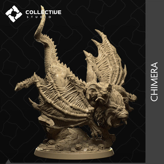 Chimera | D&D Tabletop Gaming Mini or Display Figure | Collective Studio