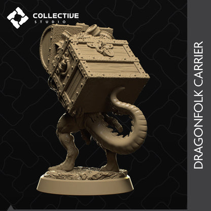 Dragonfolk Carrier | Tabletop Gaming Mini or Display Figure | Collective Studio