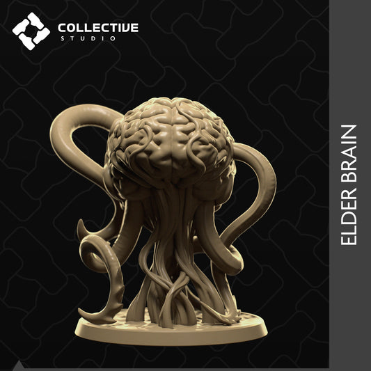 Elder Brain Monster, Eldritch Pool | Tabletop Gaming Mini or Display Figure | Collective Studio