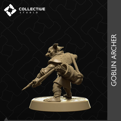 Goblin Archer | Tabletop Gaming Mini or Display Figure | Collective Studio
