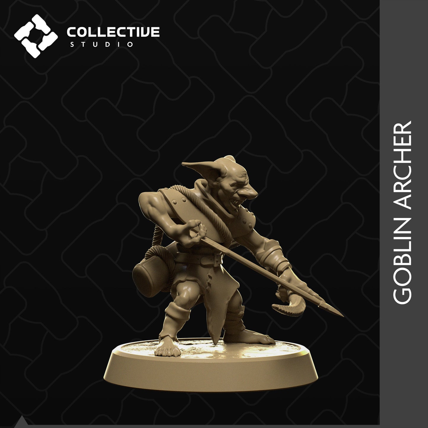 Goblin Archer | Tabletop Gaming Mini or Display Figure | Collective Studio