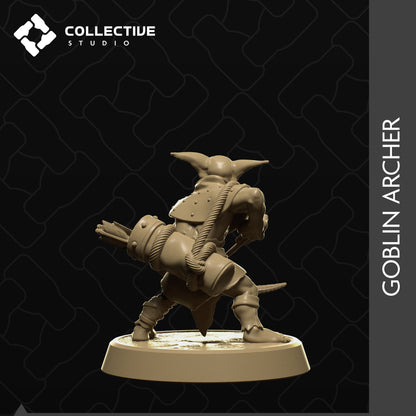 Goblin Archer | Tabletop Gaming Mini or Display Figure | Collective Studio