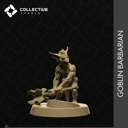 Goblin Barbarian | Tabletop Gaming Mini or Display Figure | Collective Studio