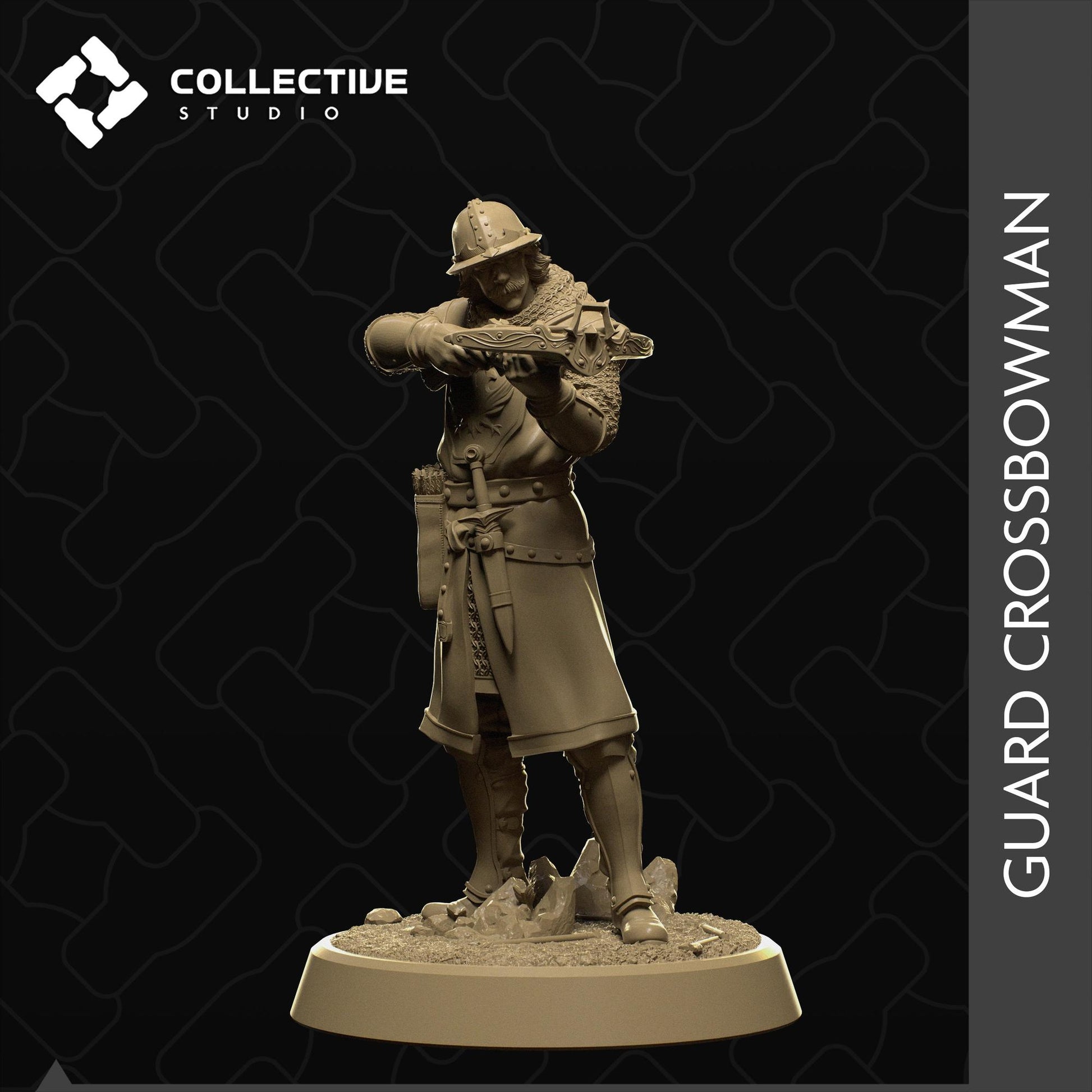 Guard Crossbowman | Tabletop Gaming Mini or Display Figure | Collective Studio