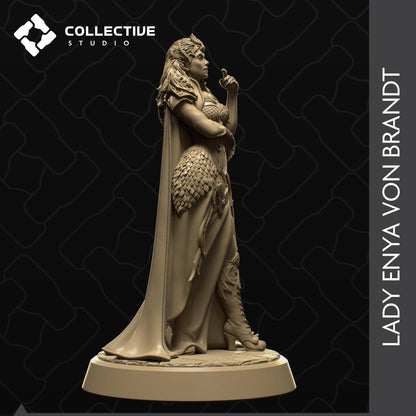 Lady Enya Von Brandt, the Dragoness | Tabletop Gaming Mini or Display Figure | Collective Studio