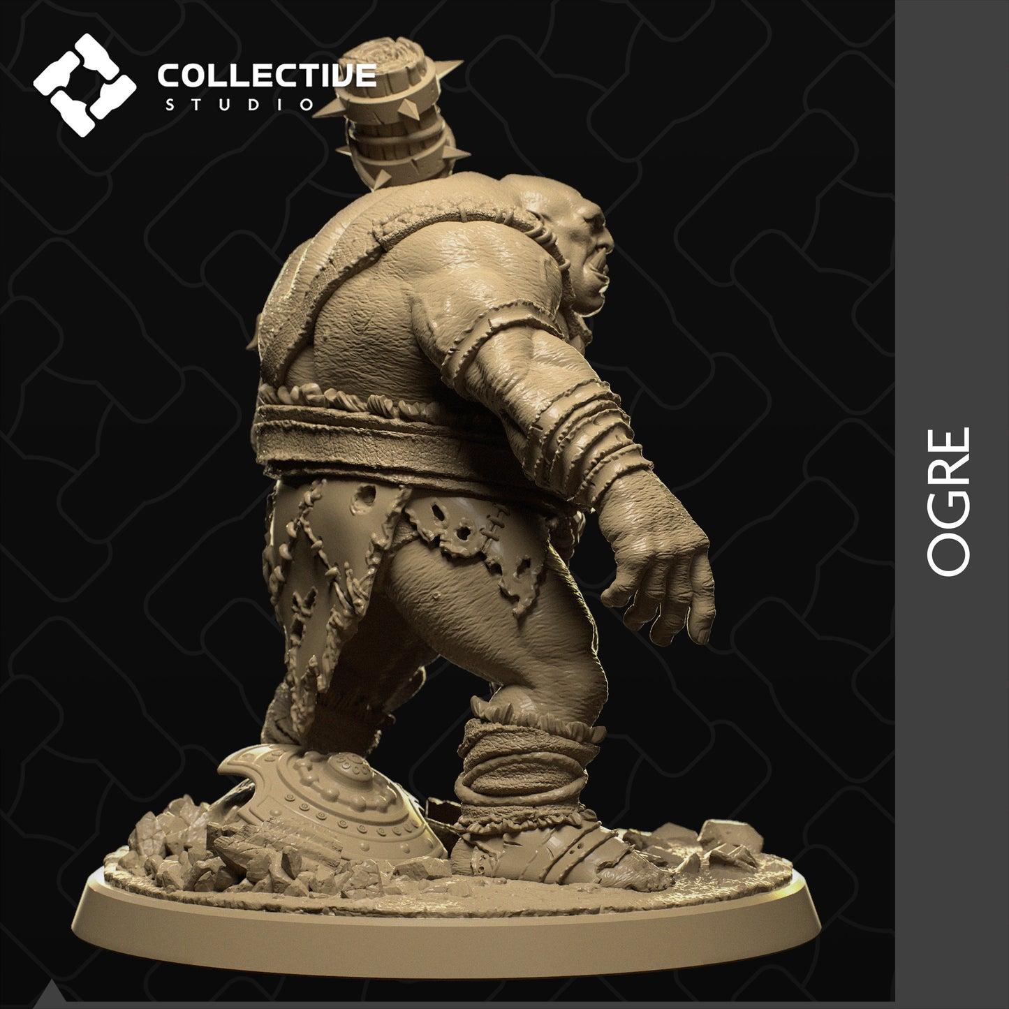 Ogre | Tabletop Gaming Mini or Display Figure | Collective Studio
