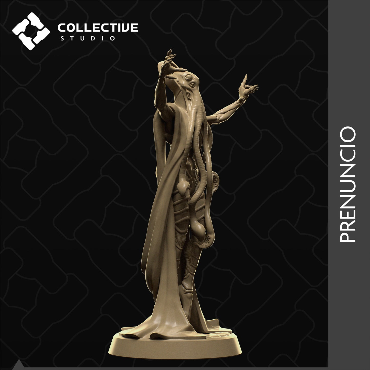 Prenuncio, Mind Flayer, Eldritch Horror | Tabletop Gaming Mini or Display Figure | Collective Studio