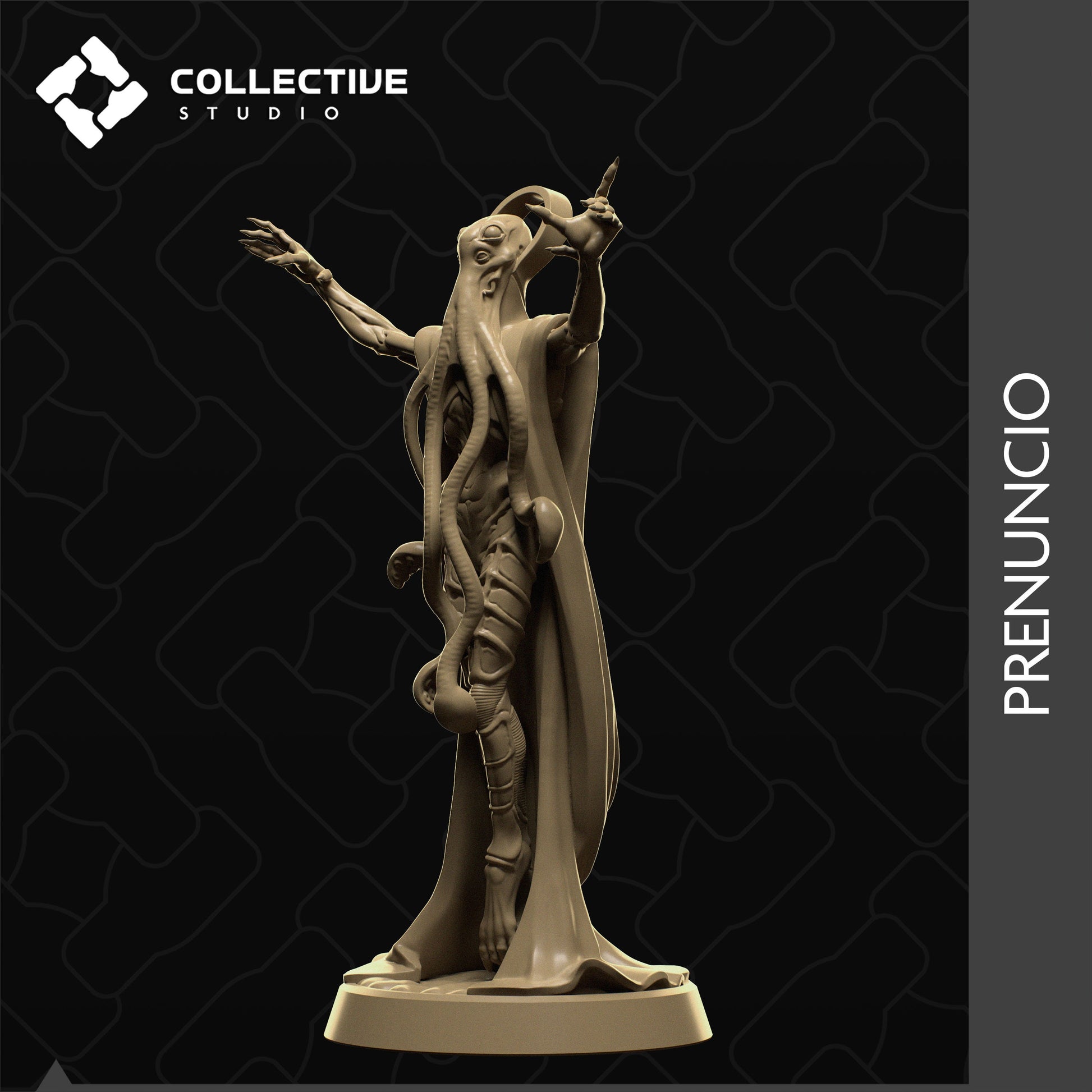 Prenuncio, Mind Flayer, Eldritch Horror | Tabletop Gaming Mini or Display Figure | Collective Studio