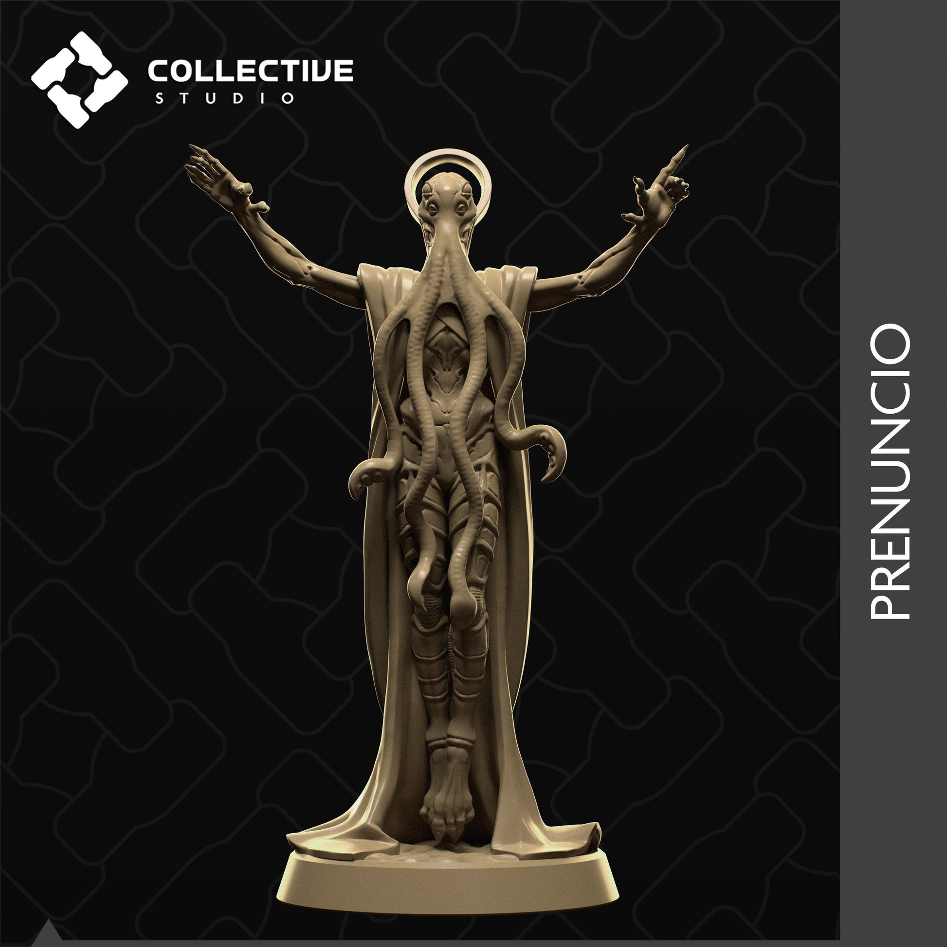 Prenuncio, Mind Flayer, Eldritch Horror | Tabletop Gaming Mini or Display Figure | Collective Studio