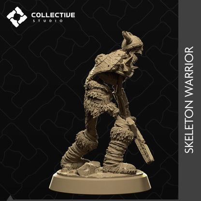 Skeleton Warrior | Tabletop Gaming Mini or Display Figure | Collective Studio