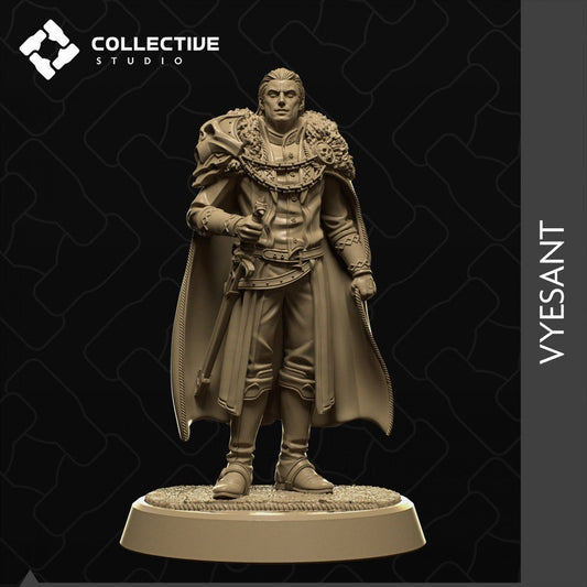 Vyesant, Vampire Lord | Strahd von Zarovich | D&D Tabletop Gaming Mini or Display Figure | Collective Studio