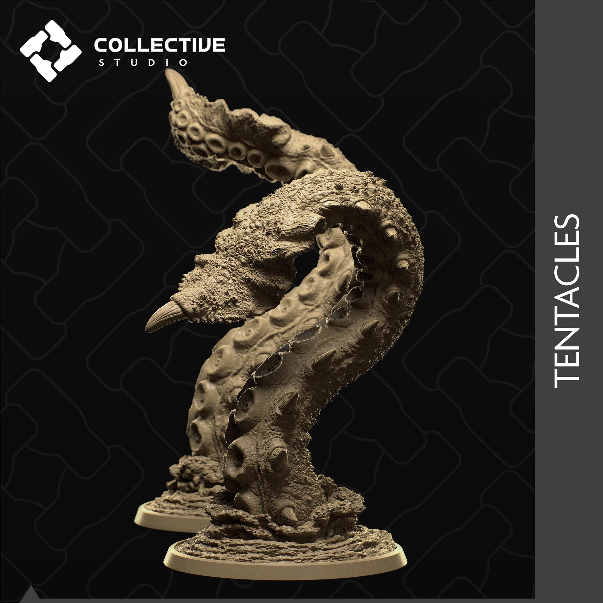 Kraken, Giant Sea Monster | D&D Tabletop Gaming Mini or Display Figure | Collective Studio