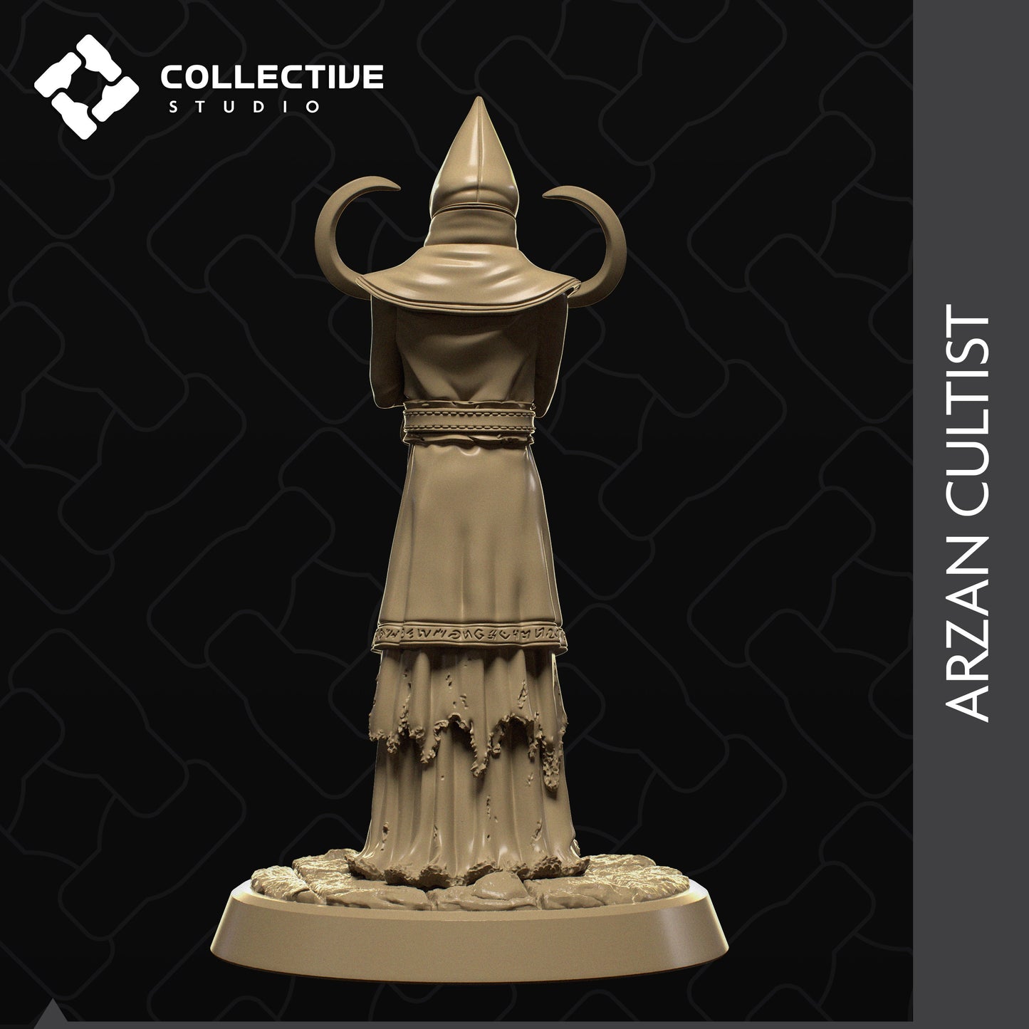 Arzan Cultist | Tabletop Gaming Mini or Display Figure | Collective Studio